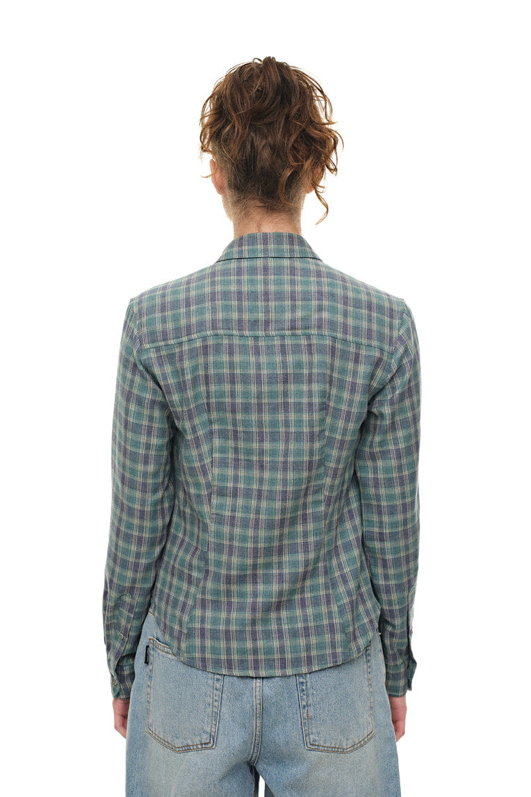 PLAID SLIM-FIT SHIRT (GREEN)