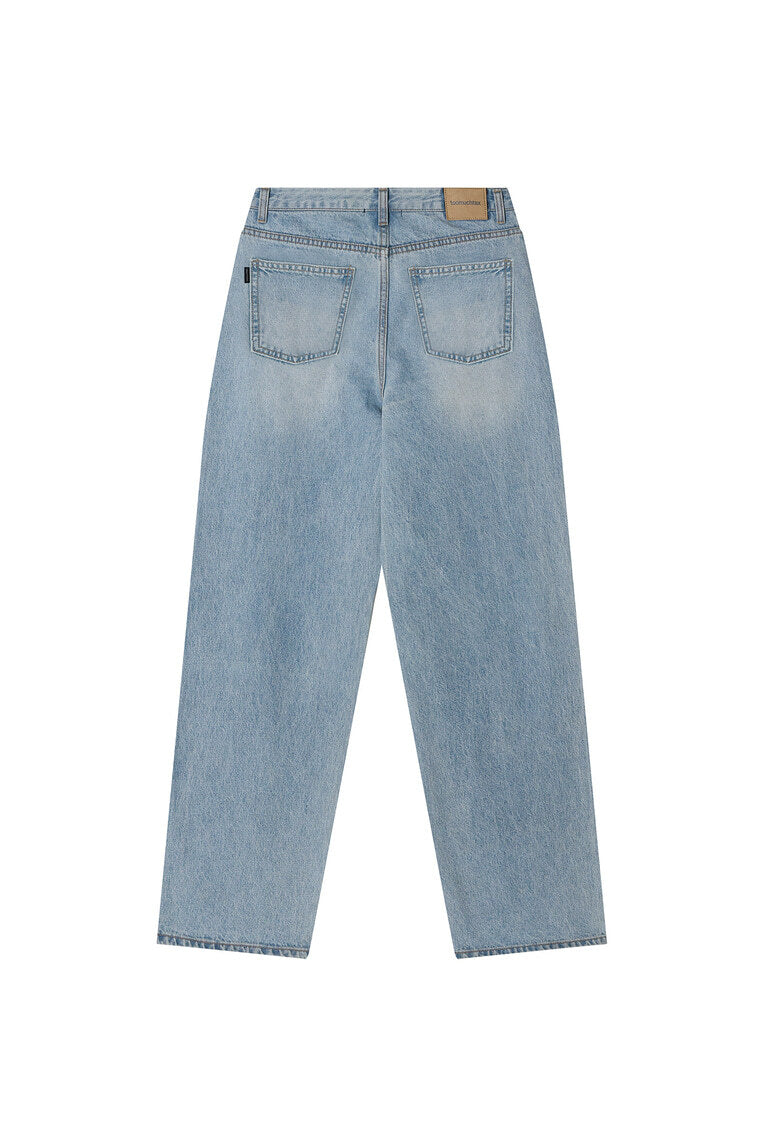 LOW RISE LOOSE-FIT JEANS (LIGHT BLUE)