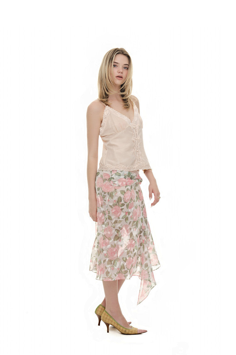 LACE SLIP SLEEVELESS TOP (LIGHT PINK)