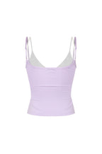 BRA-LAYERED SLEEVELESS TOP (LACE/LAVENDER)