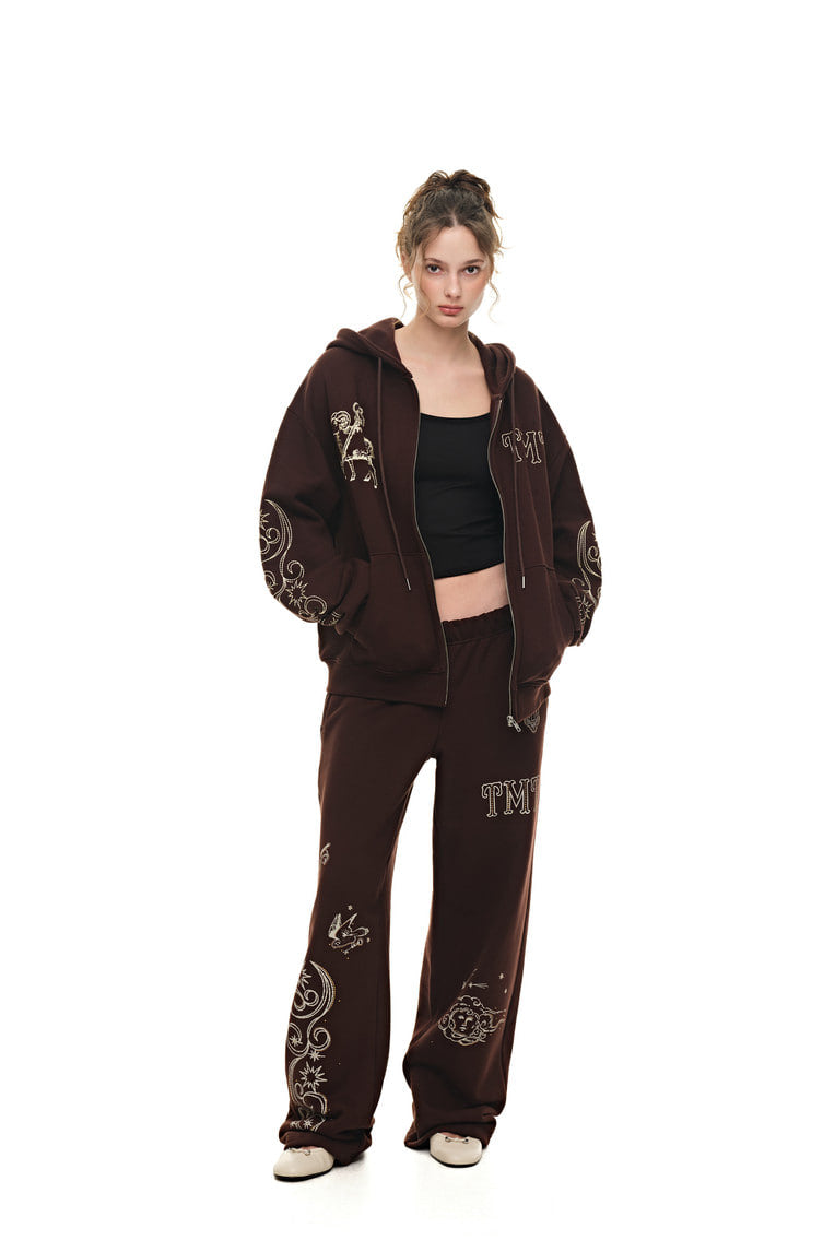 ORNAMENT 03 SWEATPANTS (BROWN) - 5