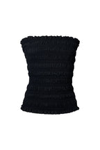SMOCKED TUBE TOP (BLACK)