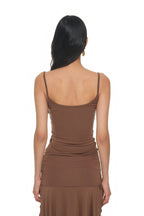 BUBBLE BEAD TANK TOP (BROWN)