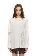 ZODIAC LONG SLEEVE T-SHIRT (WHITE)