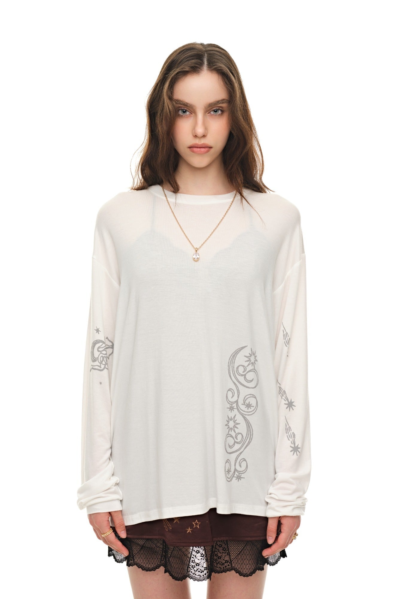 ZODIAC LONG SLEEVE T-SHIRT (WHITE)