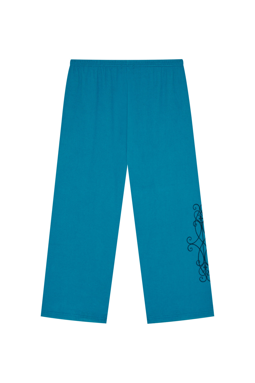 LEO WAFFLE PANTS (TEAL)