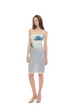 ROSE SLEEVELESS TOP (BLUE)