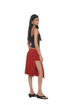 SLIT MIDI SKIRT PANTS (RED)