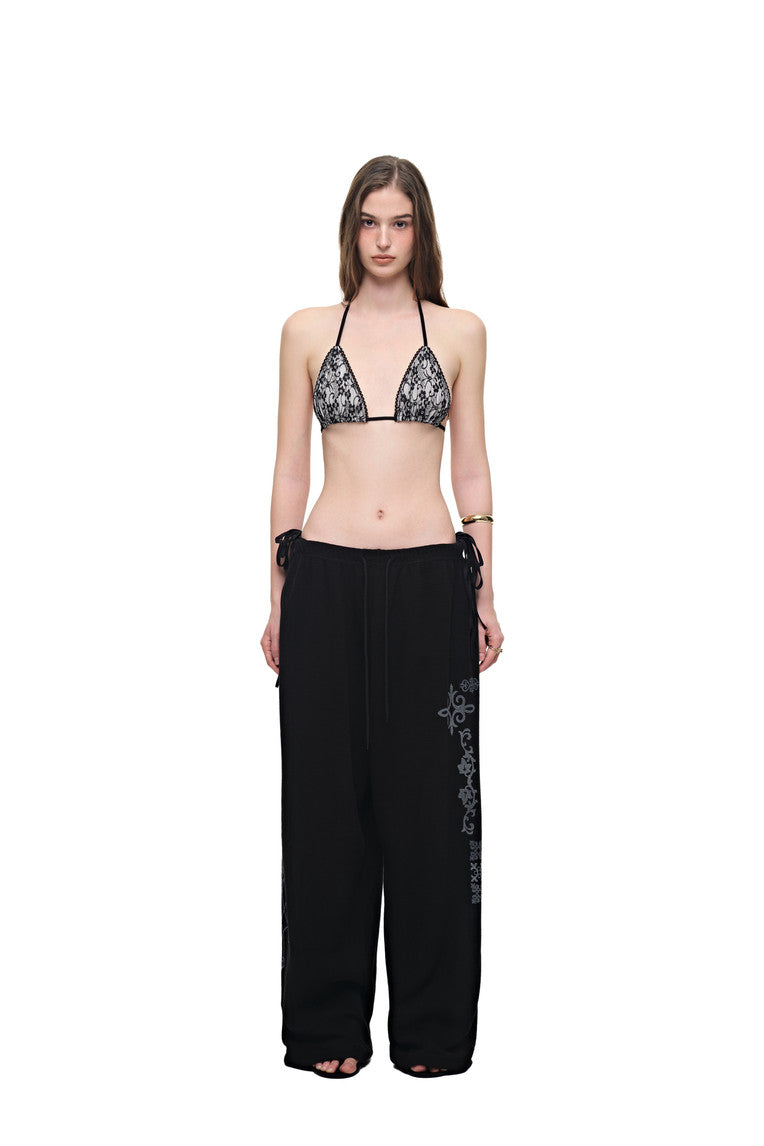 LEO WAFFLE PANTS (BLACK)