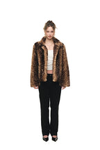 REGULAR FIT FUR JACKET (BAMBI BROWN) - 2