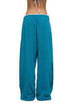 LEO WAFFLE PANTS (TEAL)