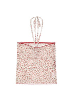 FLORAL HALTER TANK TOP (IVORY)