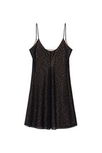 SPAGHETTI STRAP LACE MINI DRESS (BLACK)