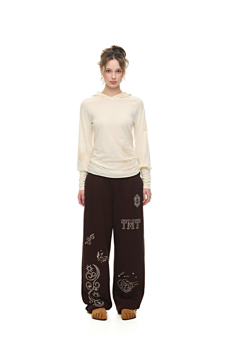 SHEER SLIM-FIT HOODIE (IVORY)