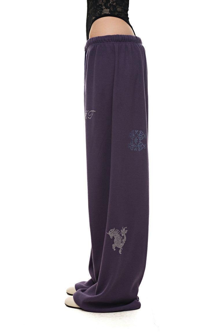 ZODIAC 02 HOTFIX WAFFLE PANTS (PURPLE) - 9