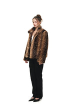 REGULAR FIT FUR JACKET (BAMBI BROWN) - 3
