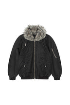 FAUX FUR 02 BOMBER JACKET (BLACK) - 10