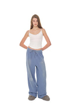 ZODIAC HOTFIX WAFFLE PANTS (WASHED BLUE)