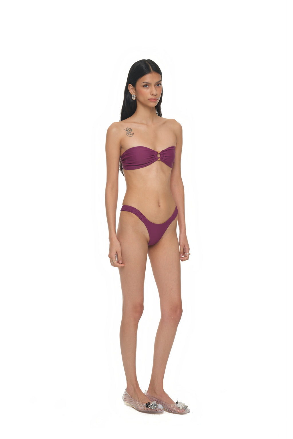 WOOD O-RING BIKINI (PURPLE)