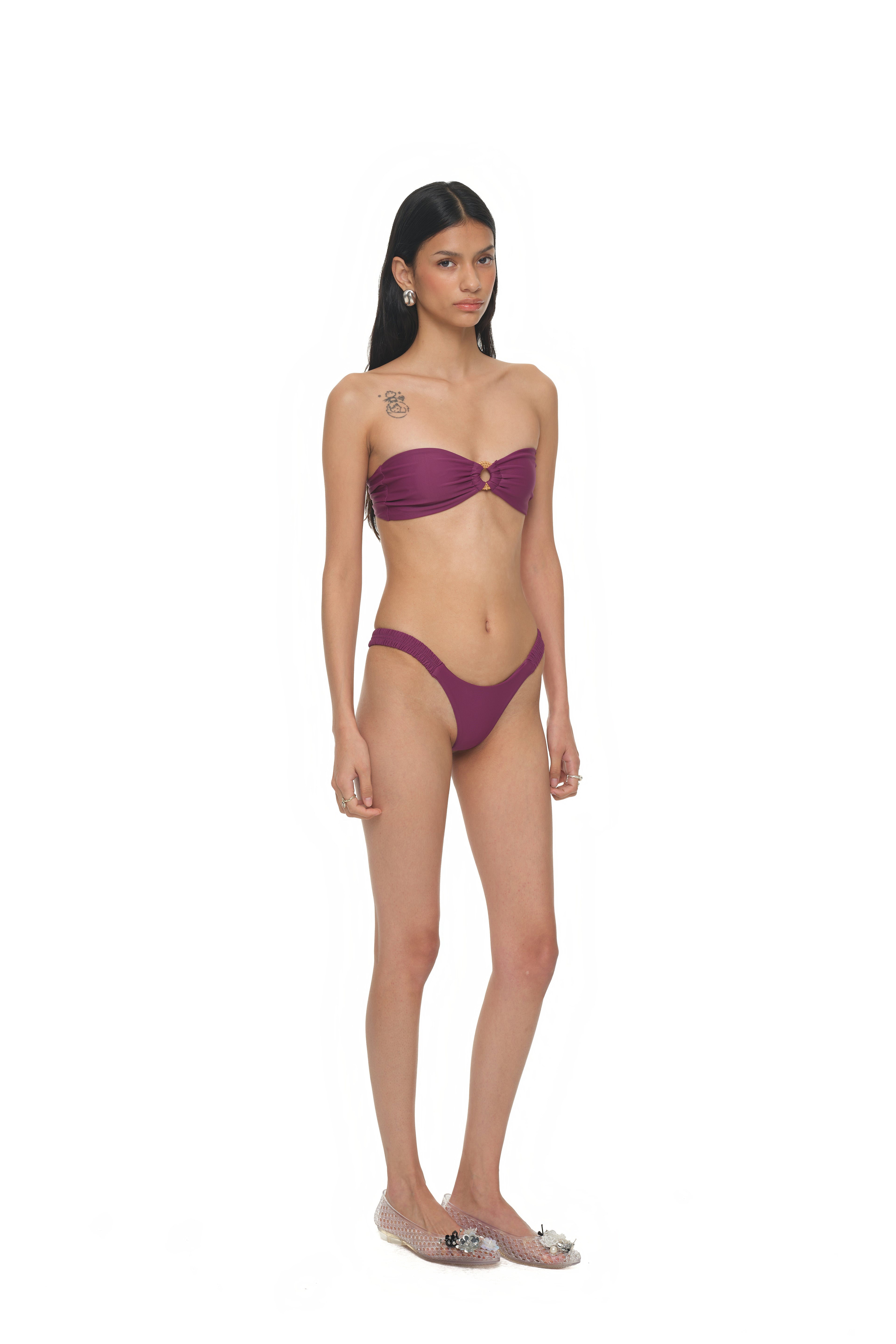 WOOD O-RING BIKINI (PURPLE)