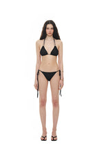 FLORAL BEADS BIKINI (BLACK)