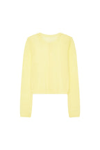MOHAIR SLIM-FIT CARDIGAN (LEMON)