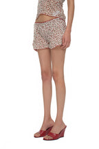 FLORAL MICRO SHORTS (IVORY)