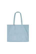 FAUX LEATHER 02 TOTE BAG (LIGHT BLUE)