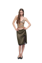 LACE MIDI SKIRT (KHAKI)
