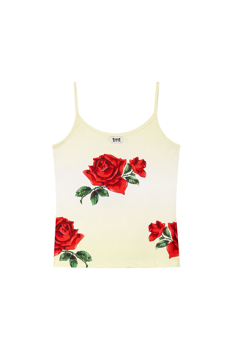 ROSE SLEEVELESS TOP (YELLOW)