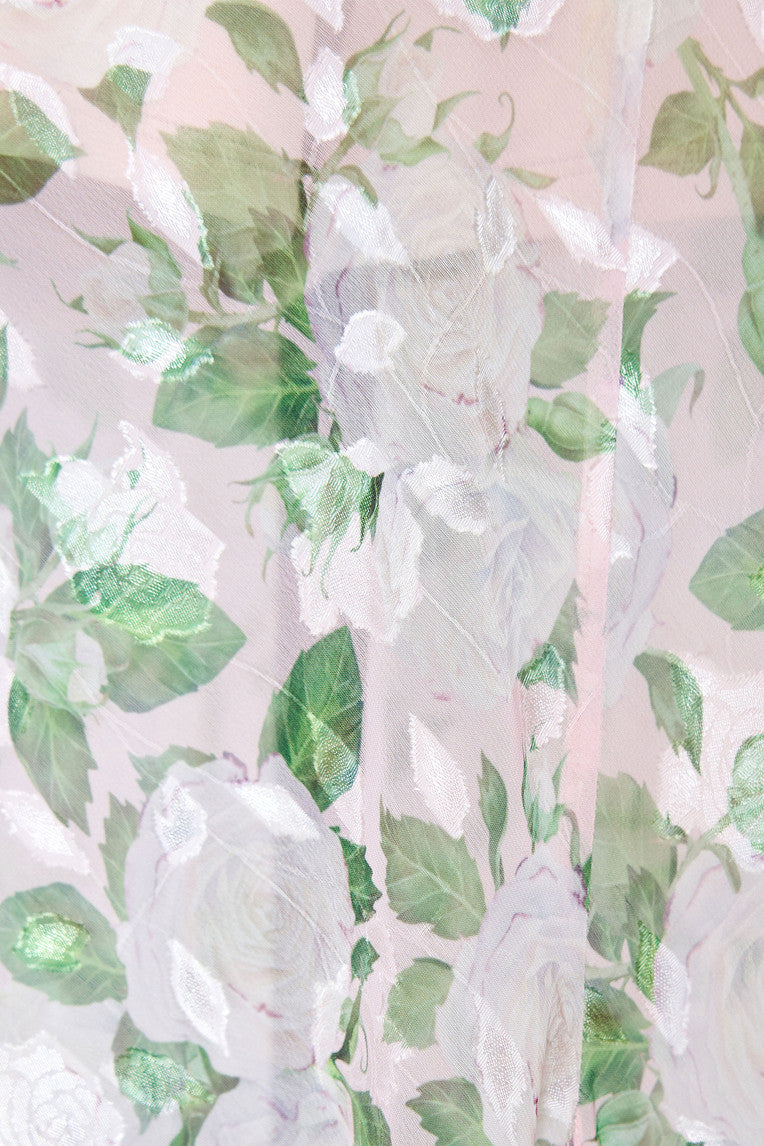 ROSE FLAIR MIDI SKIRT (WHITE)