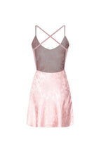 OPEN BACK MINI SLIP DRESS (LIGHT PINK)