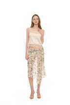 ROSE FLAIR MIDI SKIRT (WHITE)