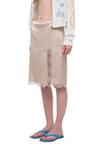 LACE MIDI SKIRT (BEIGE)