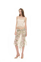 ROSE FLAIR MIDI SKIRT (WHITE)