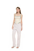 DEEP ROUND NECK LACE BODYSUIT (IVORY)