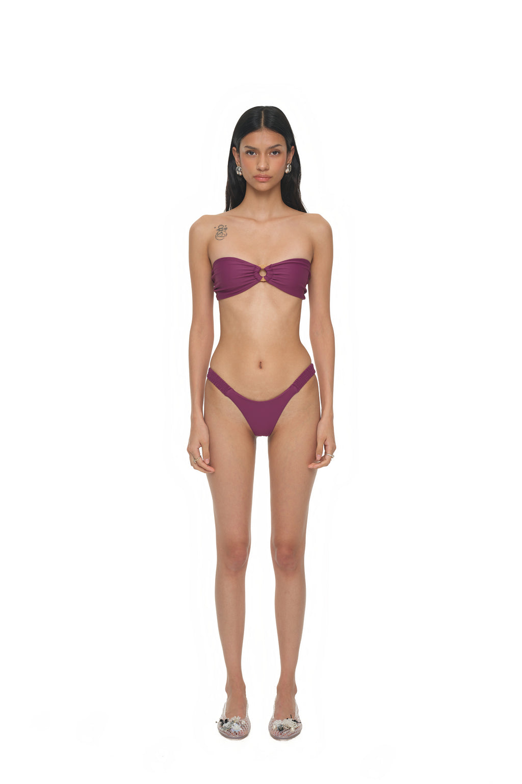WOOD O-RING BIKINI (PURPLE)