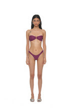 WOOD O-RING BIKINI (PURPLE)