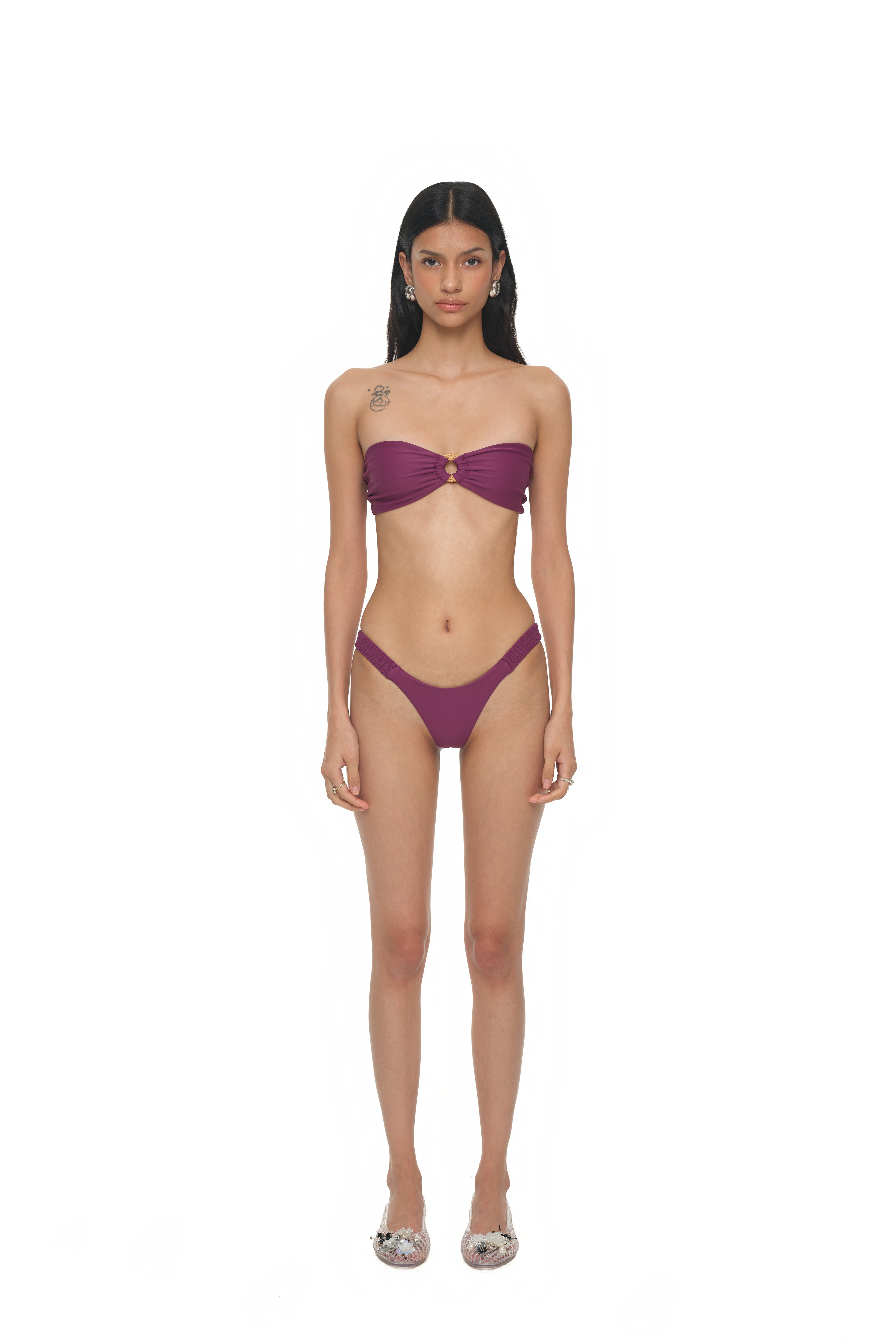 WOOD O-RING BIKINI (PURPLE)
