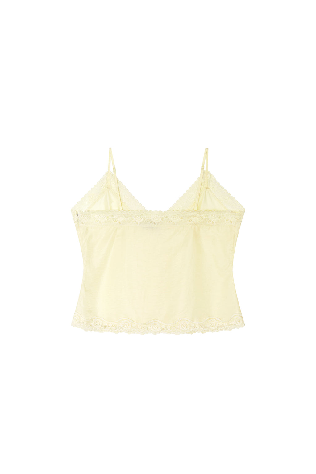 LACE SLIP SLEEVELESS TOP (YELLOW)