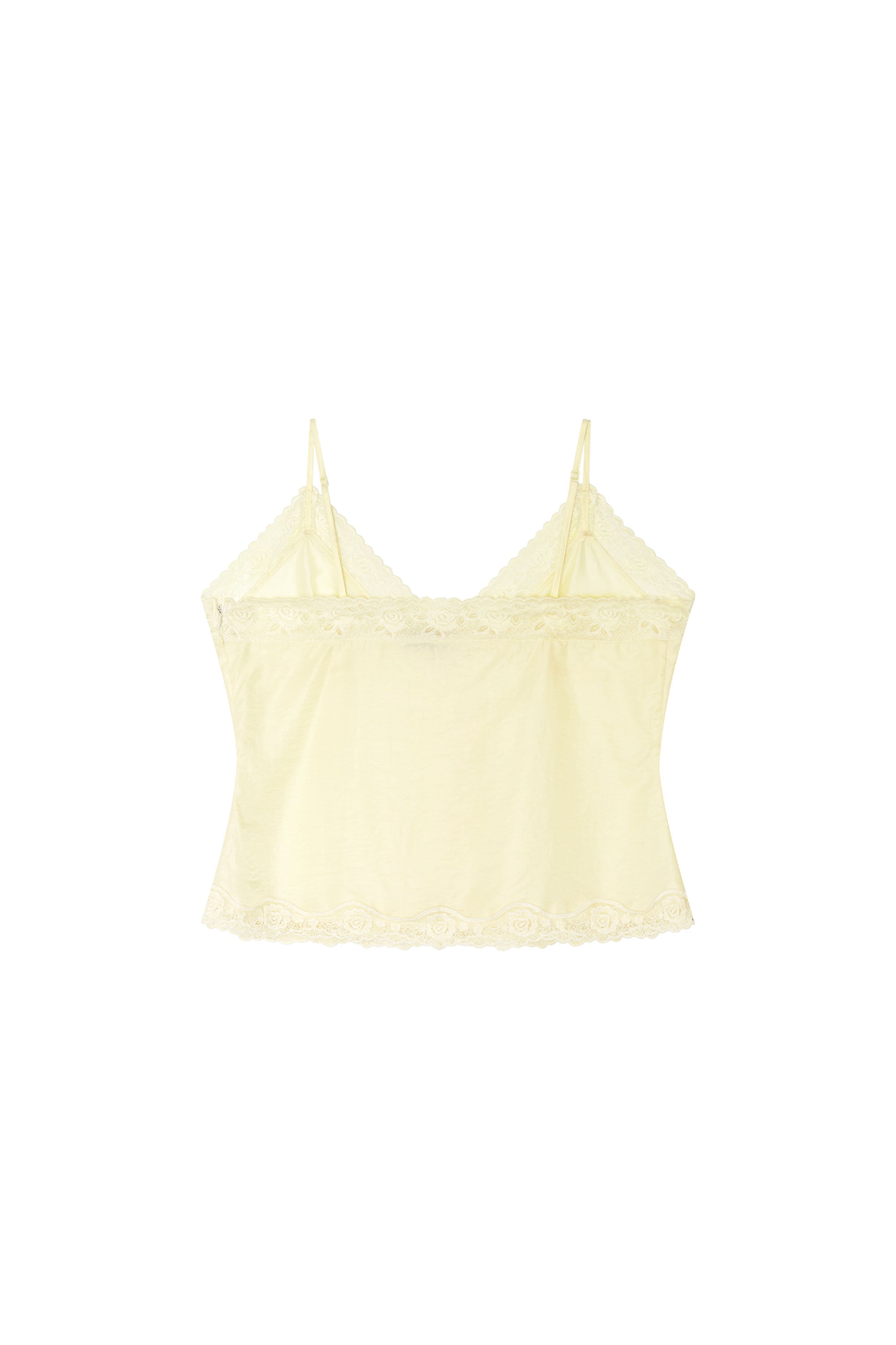 LACE SLIP SLEEVELESS TOP (YELLOW)